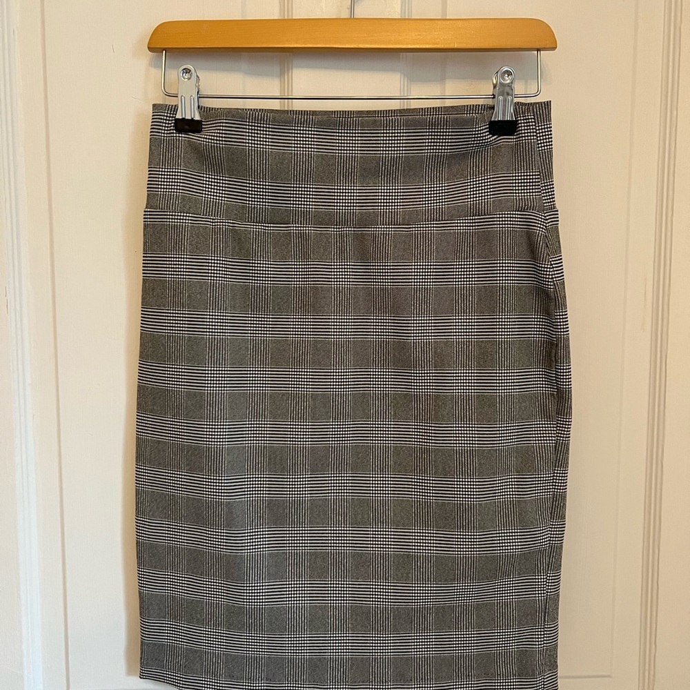 Plaid Bodycon Skirt